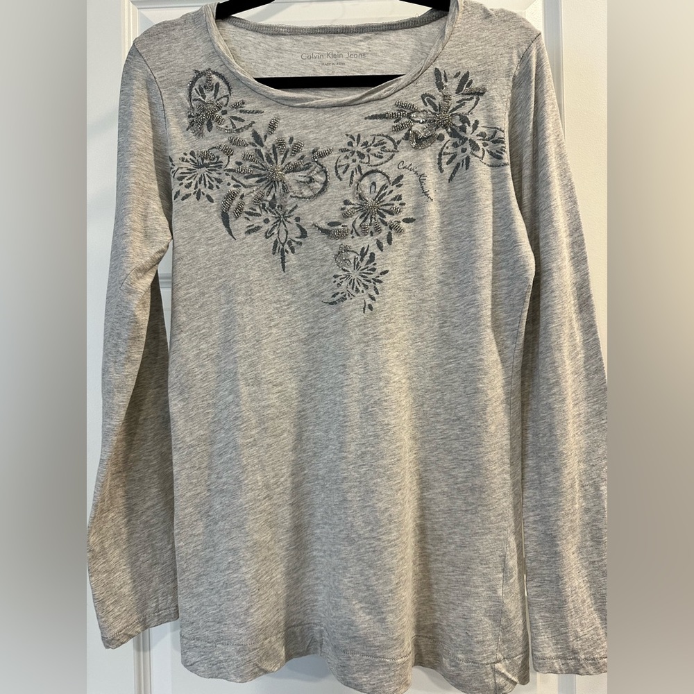 Calvin Klein long sleeve shirt.  Size M